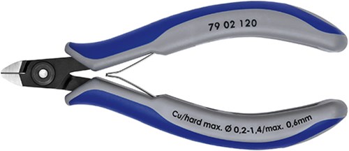 Knipex zijsnijtang mini-kop 120 mm - 7902120