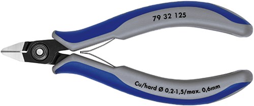 Knipex zijsnijtang spitse-kop 125 mm - 7932125