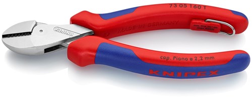 Knipex zijsnijtang x-cut verchr. comfort 160 mm - 73 05 160 t - 7305160t