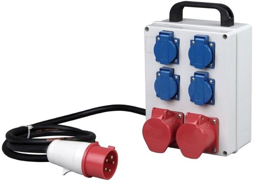 Enzo Kopp cee verdeler 5p 16a 400v naar 2xcee + 4xwcd - 6314200