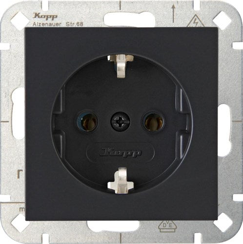 Enzo Kopp hk07 antraciet inbouw stopcontact ra - 4623100