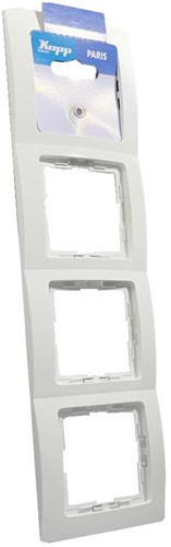 Enzo Kopp paris arctic wit 4 voudig afdekraam - 4625160