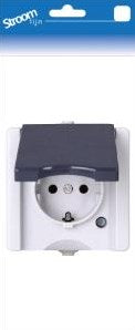 Enzo Kopp swd opbouw stopcontact ra enkel - 6628100