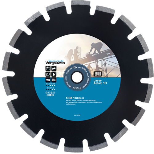 VG diamantzaag 300 25.4mm Laser Asfalt 10