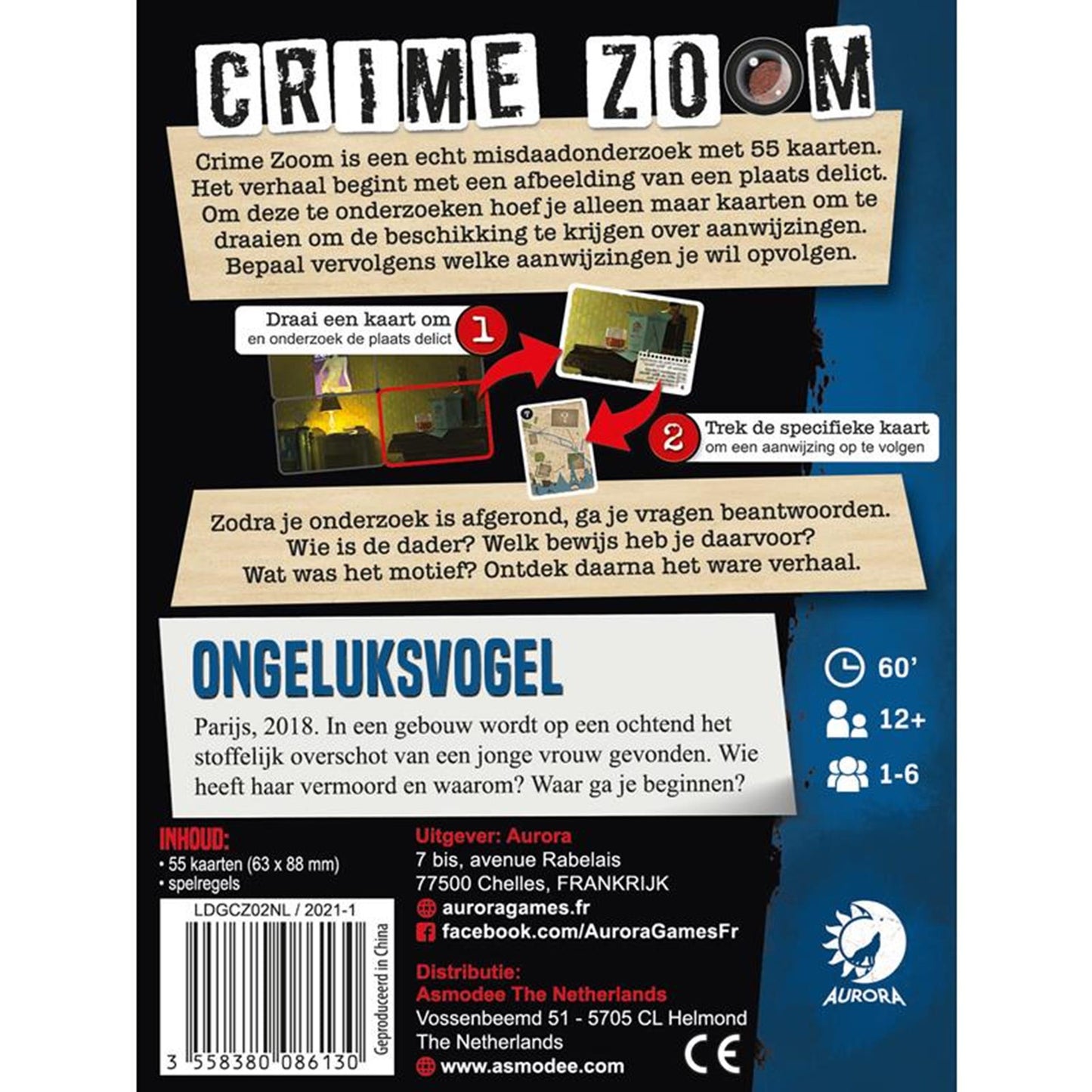 Lucky Duck Games Crime zoom case 2 - ongeluksvogel