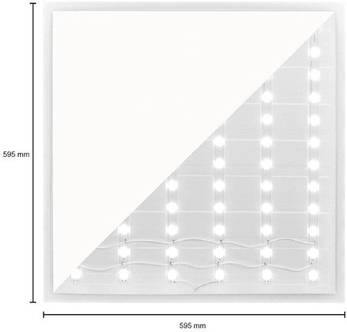 Enzo Led backlit paneel wit 60x60cm 36w 4500lm tri-white - 5016200