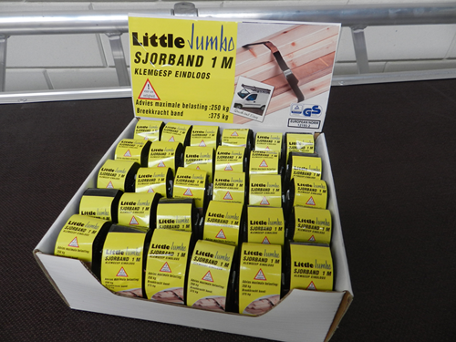 Little Jumbo sjorband | 25 mm | gesp | zwart | 1,0 m | eindloos - 1825200100