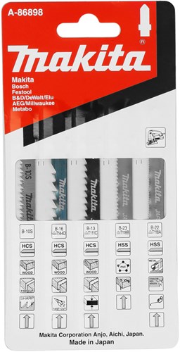 Makita Accessoires decoupeerzaagblad assorti - a-86898