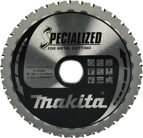 Makita Accessoires cirkelzaagblad staal | specialized 185x30x1,4 38t 0g - e-14283 e-14283