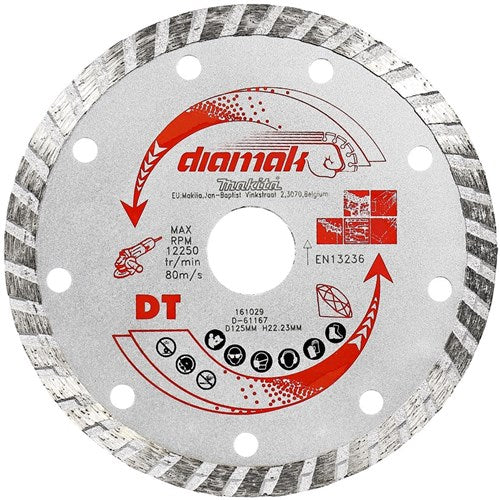 Makita Accessoires diamantschijf 115x22,2mm turbo - d-61151 - d-61151