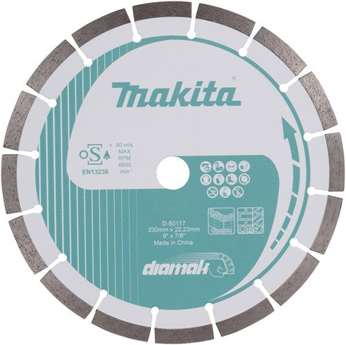 Makita Accessoires diamantschijf 230x22,23x2,4mm | segment - d-80117
