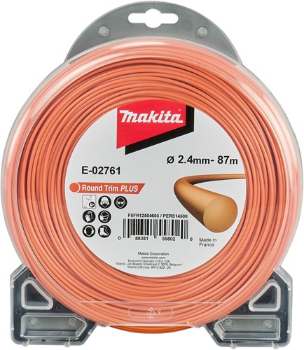 Makita Accessoires maaidraad 2,4mm x 87m rond | oranje - e-02761