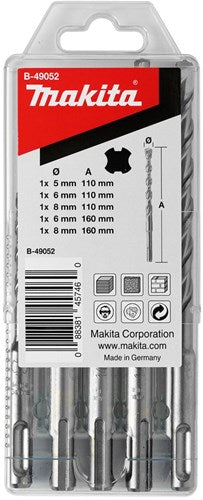 Makita Accessoires p2s sds-plus 5 6 8x110 6 8x160 - b-49052