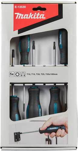Makita Accessoires schroevendraaierset 5-delig torx - e-13530 - e-13530