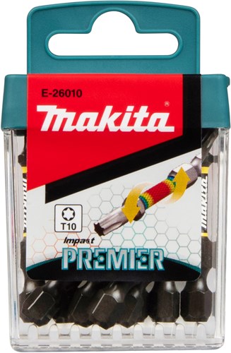 Makita Accessoires slagschroefbits t10x50mm | impact premier | 10 stuks - e-26010