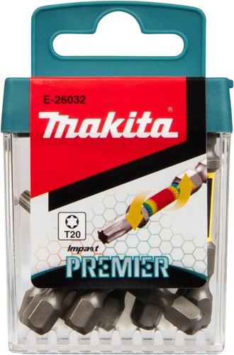 Makita Accessoires slagschroefbits t20x50mm | impact premier | 10 stuks - e-26032