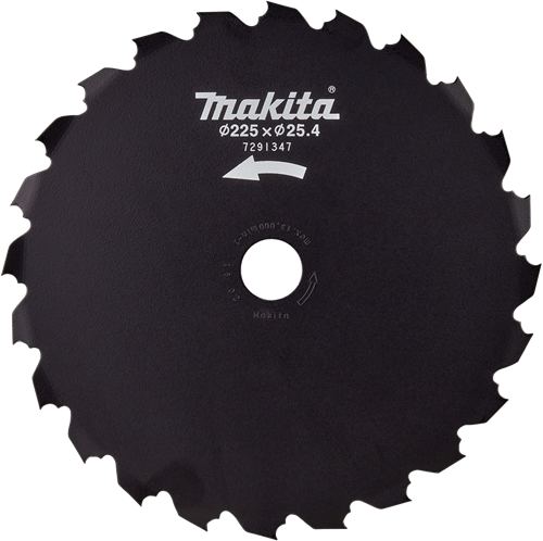 Makita Accessoires Makita beitelzaagblad 225 x 25,4 mm 24 tands staal ( 199872-9 ) voor accu bosmaaier ur 013 g