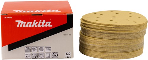 Makita Accessoires schuurschijf yellow diameter 150mm korrel 120 - b-39344