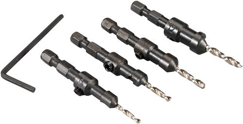 Makita Accessoires verzinkboor quad driver-set - d-73455 - d-73455