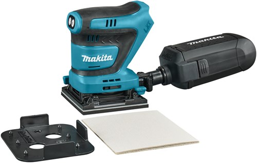 Makita dbo481z accu handpalm vlakschuurmachine | 18v | zonder accu's en lader | in doos - dbo481z