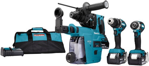 Makita dlx3106tw1 | combiset met ddf484, dtd153z en dhr242 | 18v - dlx3106tw1