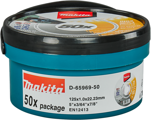 Makita Accessoires Makita doorslijpschijf 125x1,0mm rvs - d-65969-50
