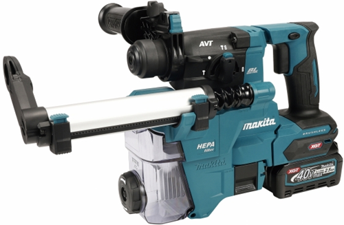 Makita hr010gd201 | combihamer | 40 v max | sds-plus | set | 2x 2,5ah | stofuitzuiging in m-box