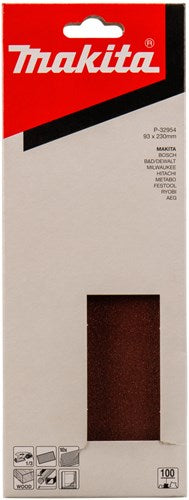 Makita Accessoires schuurvel k100 93x228 red - p-32954