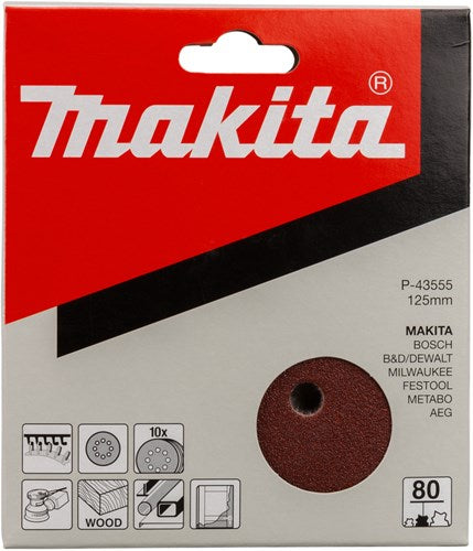 Makita Accessoires schuurschijf k80 125 red v. - p-43555