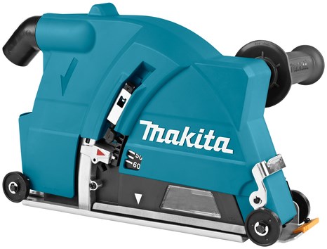 Makita Accessoires Makita stofvrij slijpen in beton met deze 230mm inval stofafzuigkap - 198440-5