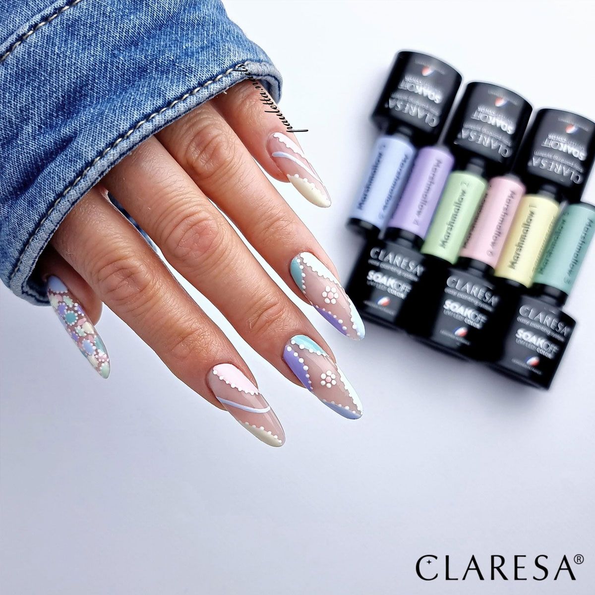 Claresa uv led gellak 5ml marsh mallow 3