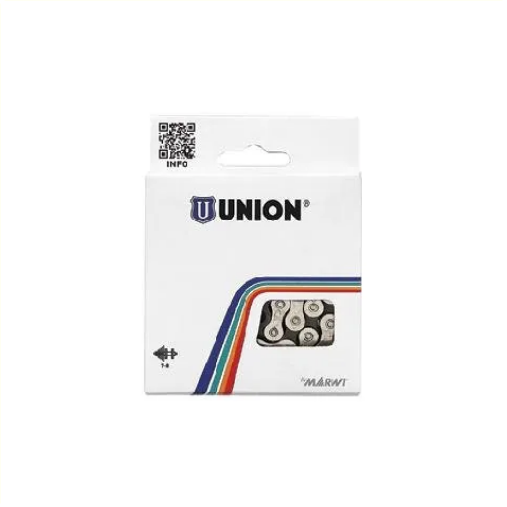 Fietsketting Union 747 1 2x1 8 112L zwart