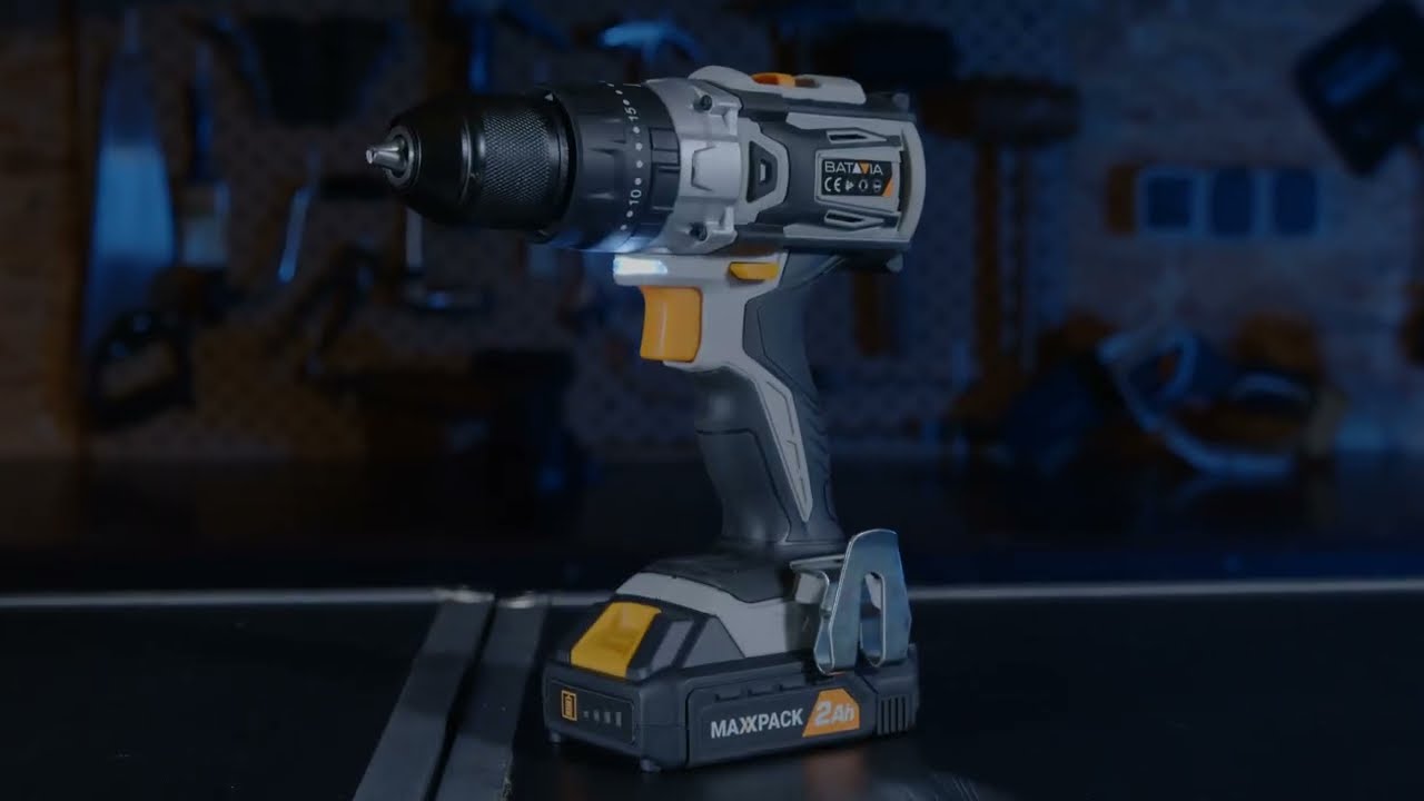 Batavia Producten maxxpack 18v accuklopboormachine 2ah accuplusoplader