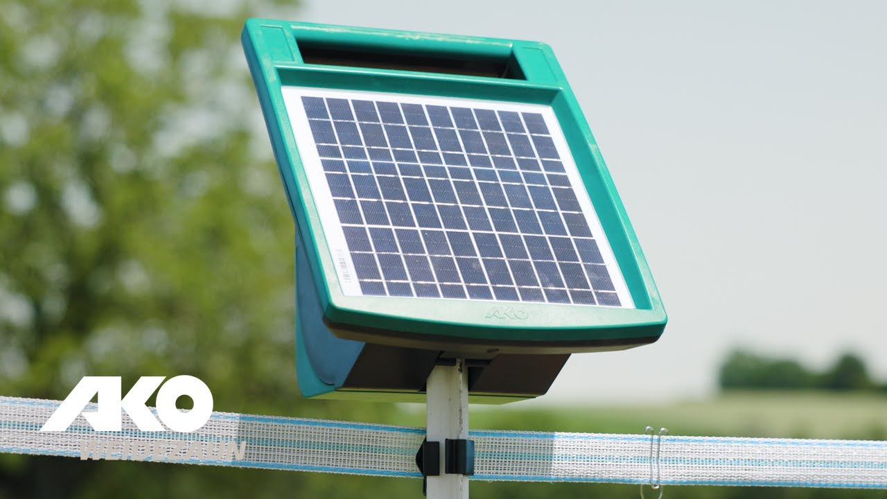 AKO Producten sun power s1000 schrikdraadapparaat met zonnepaneel