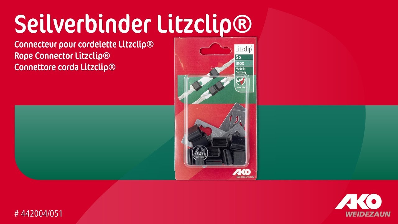 AKO Producten koordverbinder litzclip rvs 6mm 5 stuks