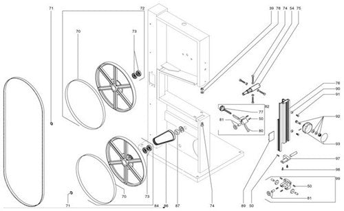 Metabo Accessoires Metabo 344260420 aandrijfriem | lintzaag bas 250 - 344260420