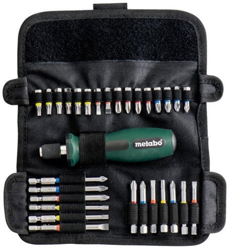Metabo Accessoires bitset met handgreep | 30- delig | in roltas | 626726000 626726000