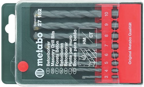 Metabo Accessoires borencassette, 8 betonboren - 627182000