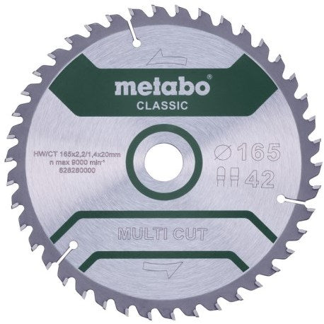 Metabo Accessoires cirkelzaagblad | multi cut classic | 165x20mm | z42 fz tz 5° - 628280000
