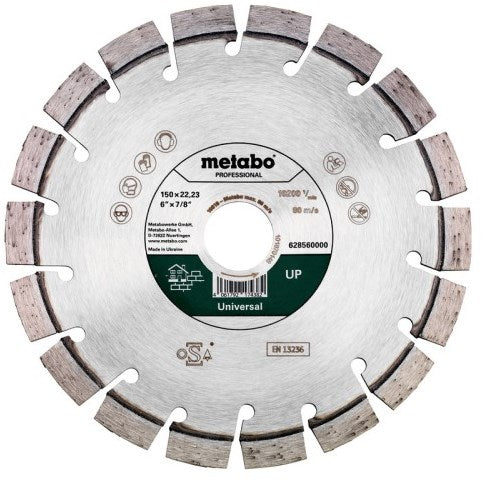 Metabo Accessoires diamant slijpschijf | ø 150x22,23mm | up | universal professional - 628560000