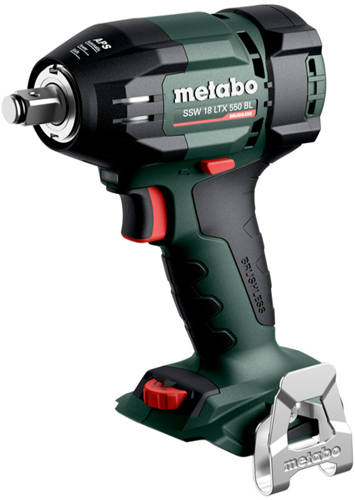 Metabo ssw 18 ltx 550 bl accu-slagschroevendraaier | 18 v | 550 nm | body in x 145 - 602404840
