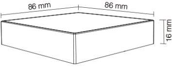 Mi-light Miboxer rgb-cct draadloze opbouw schakelaar 2.4g 4-zones zwart - led0232