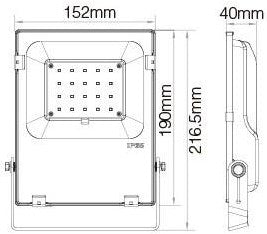 Mi-light Miboxer rgb-cct led schijnwerper ip65 20w - led0248