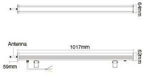 Mi-light Miboxer rgb-cct led wallwasher ip65 48w 230v 2,4ghz - led0261