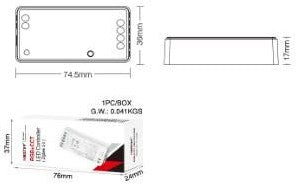Mi-light Miboxer zigbee rgb-cct controller voor led strips - led0274