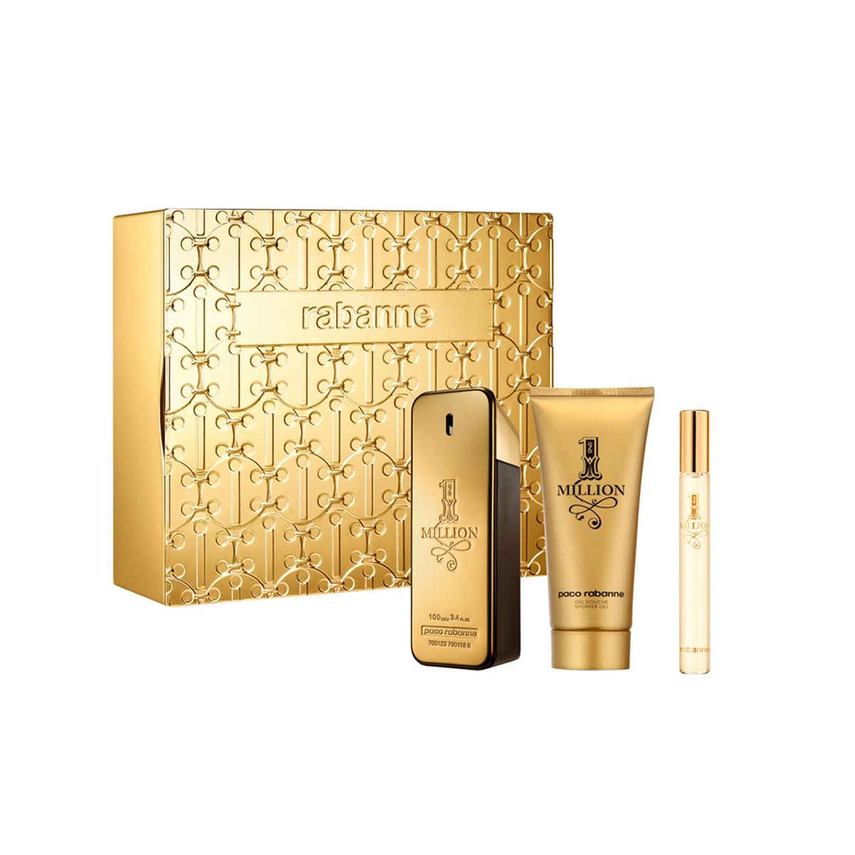 Paco Rabanne one million geschenkset heren edt 100ml