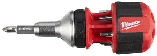 Milwaukee Accessoires 8 in 1 compact ratcheting multi-bit schroevendraaier - 1pc - 4932471868