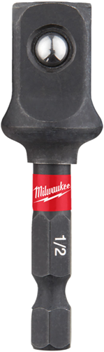 Milwaukee Accessoires dopadapter: 1 4 hex - 1 2 aandrijfvierkant -1pc - 4932478803