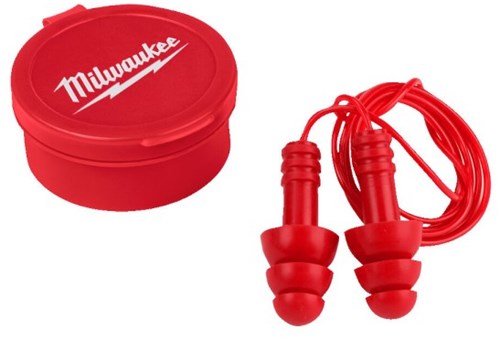 Milwaukee Accessoires herbruikbare oordoppen met koord | 3 stuks - 4932471904