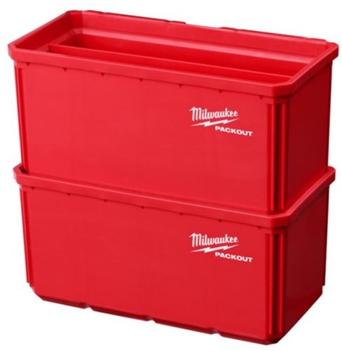 Milwaukee Accessoires packout 10x20 cm bakjes (2 stuks) - 4932480699